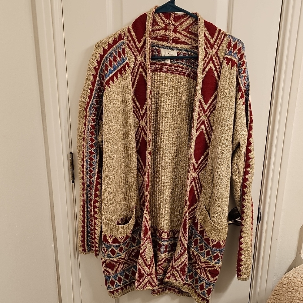 Lucky Brand Multicolor Knit Cardigan